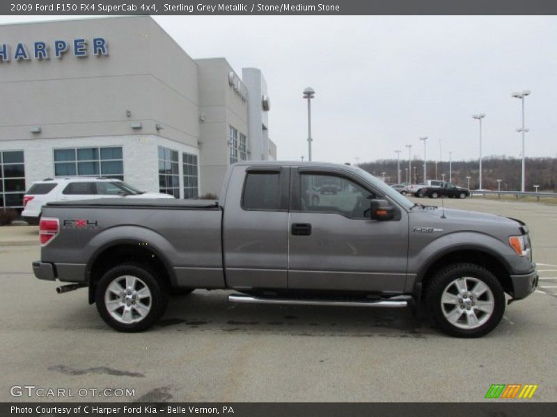 Sterling Grey Metallic / Stone/Medium Stone 2009 Ford F150 FX4 SuperCab 4x4