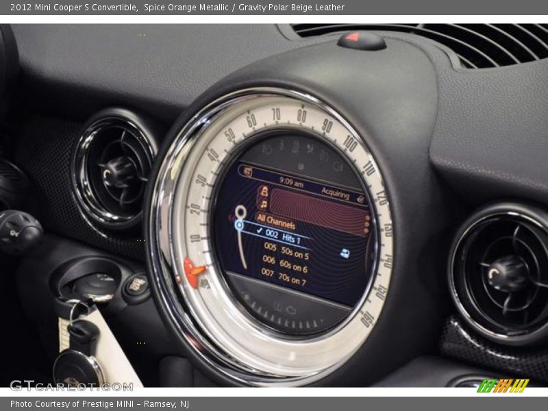 Spice Orange Metallic / Gravity Polar Beige Leather 2012 Mini Cooper S Convertible