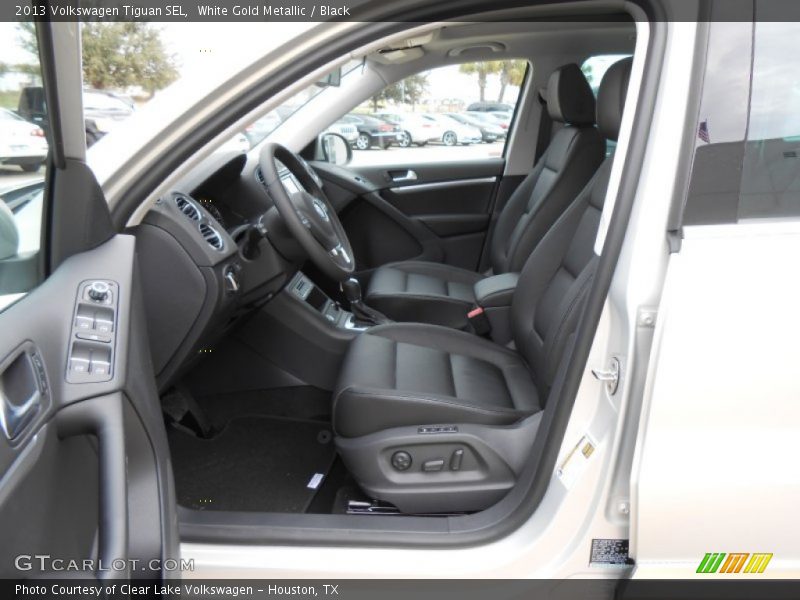 White Gold Metallic / Black 2013 Volkswagen Tiguan SEL