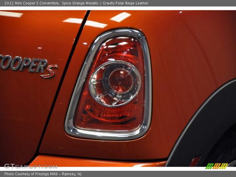 Spice Orange Metallic / Gravity Polar Beige Leather 2012 Mini Cooper S Convertible