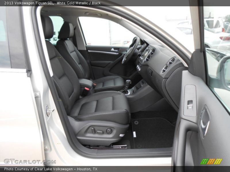 White Gold Metallic / Black 2013 Volkswagen Tiguan SEL