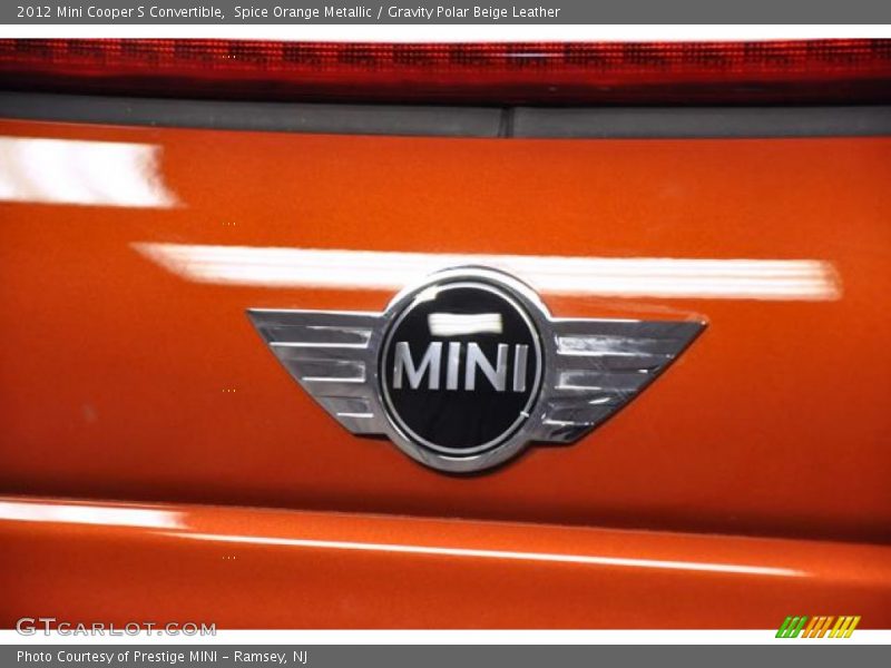 Spice Orange Metallic / Gravity Polar Beige Leather 2012 Mini Cooper S Convertible