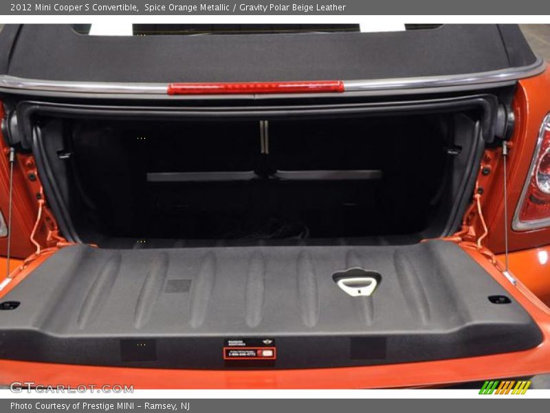 Spice Orange Metallic / Gravity Polar Beige Leather 2012 Mini Cooper S Convertible