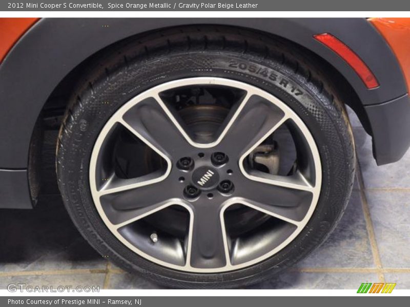 Spice Orange Metallic / Gravity Polar Beige Leather 2012 Mini Cooper S Convertible
