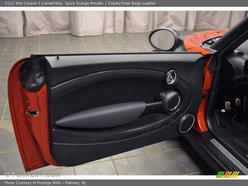 Spice Orange Metallic / Gravity Polar Beige Leather 2012 Mini Cooper S Convertible