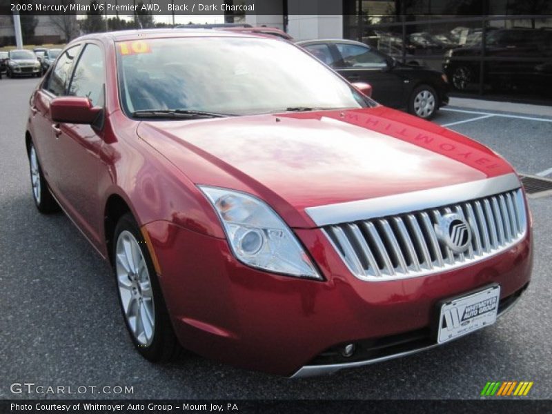 Black / Dark Charcoal 2008 Mercury Milan V6 Premier AWD