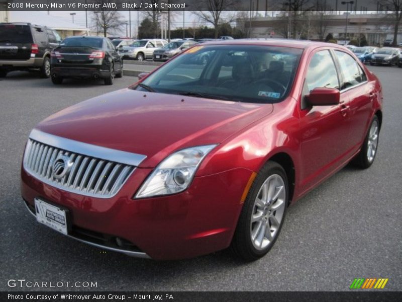 Black / Dark Charcoal 2008 Mercury Milan V6 Premier AWD