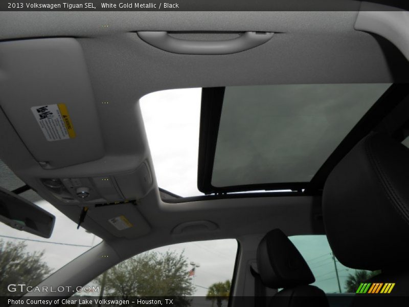 White Gold Metallic / Black 2013 Volkswagen Tiguan SEL