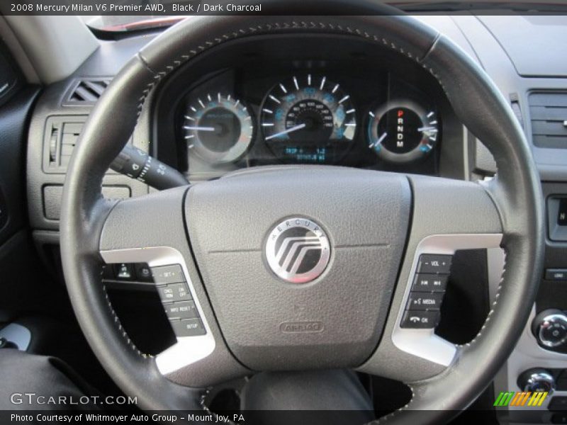 Black / Dark Charcoal 2008 Mercury Milan V6 Premier AWD