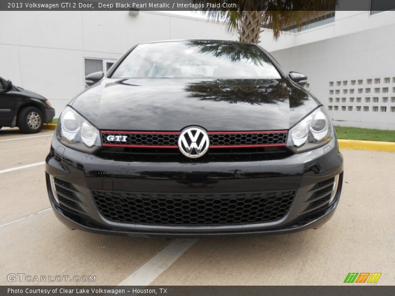 Deep Black Pearl Metallic / Interlagos Plaid Cloth 2013 Volkswagen GTI 2 Door