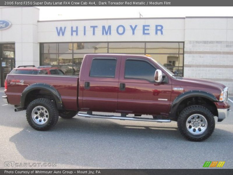 Dark Toreador Red Metallic / Medium Flint 2006 Ford F350 Super Duty Lariat FX4 Crew Cab 4x4