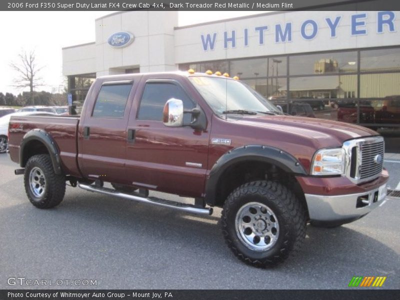 Dark Toreador Red Metallic / Medium Flint 2006 Ford F350 Super Duty Lariat FX4 Crew Cab 4x4