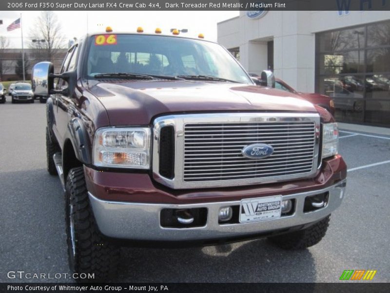 Dark Toreador Red Metallic / Medium Flint 2006 Ford F350 Super Duty Lariat FX4 Crew Cab 4x4