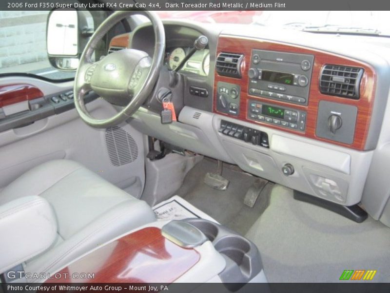 Dark Toreador Red Metallic / Medium Flint 2006 Ford F350 Super Duty Lariat FX4 Crew Cab 4x4