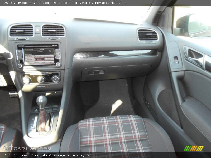 Deep Black Pearl Metallic / Interlagos Plaid Cloth 2013 Volkswagen GTI 2 Door