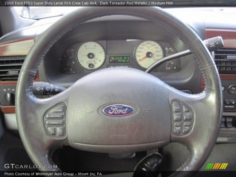 Dark Toreador Red Metallic / Medium Flint 2006 Ford F350 Super Duty Lariat FX4 Crew Cab 4x4