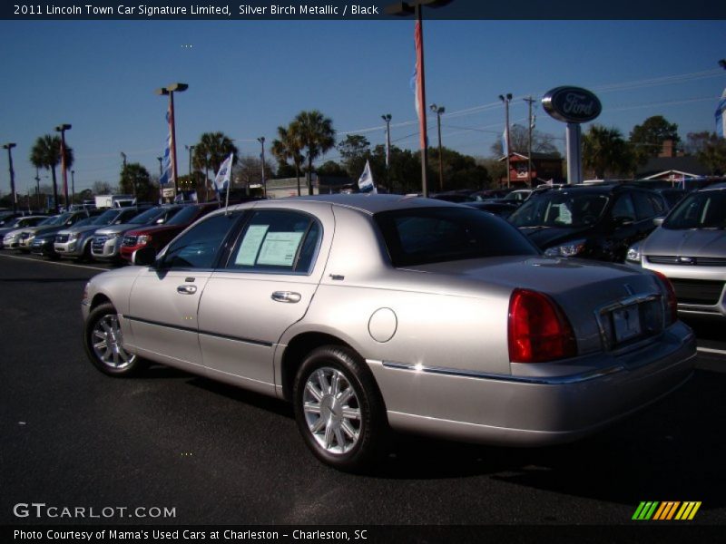 Silver Birch Metallic / Black 2011 Lincoln Town Car Signature Limited