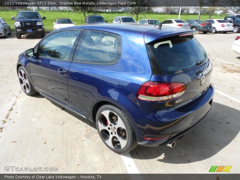 Shadow Blue Metallic / Interlagos Plaid Cloth 2013 Volkswagen GTI 2 Door