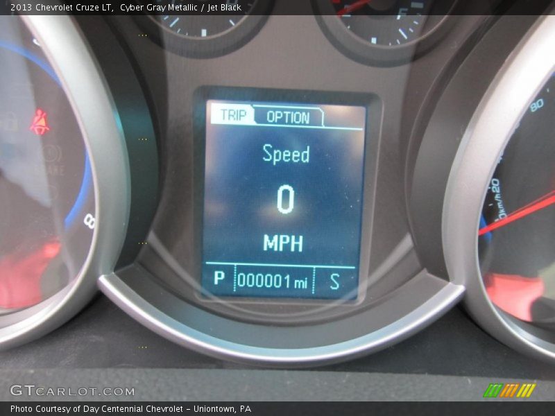 Cyber Gray Metallic / Jet Black 2013 Chevrolet Cruze LT