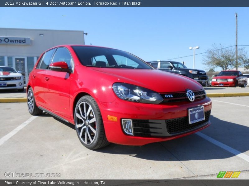 Tornado Red / Titan Black 2013 Volkswagen GTI 4 Door Autobahn Edition