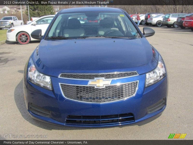 Blue Topaz Metallic / Jet Black/Medium Titanium 2013 Chevrolet Cruze LS