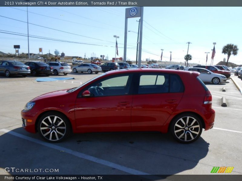Tornado Red / Titan Black 2013 Volkswagen GTI 4 Door Autobahn Edition