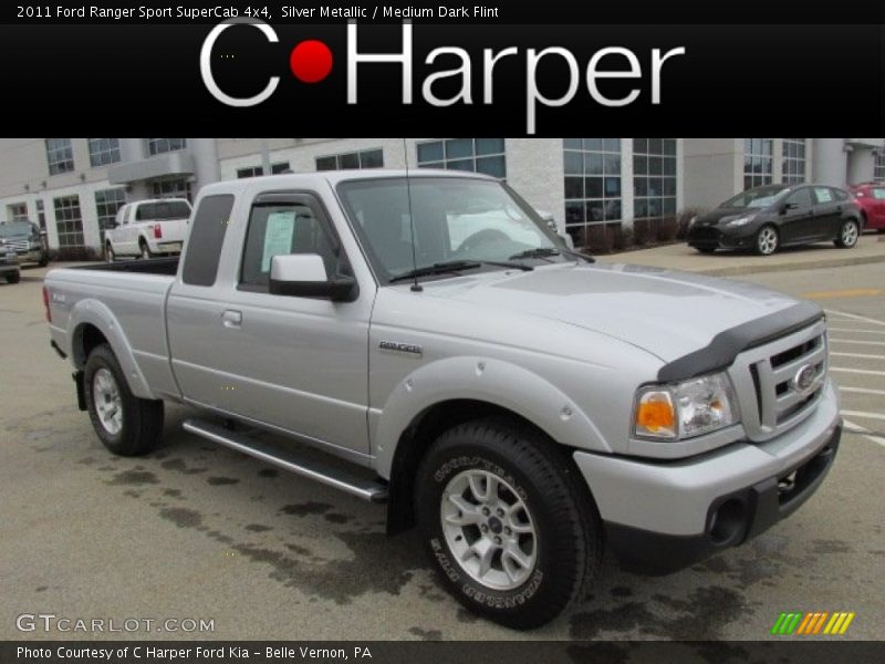 Silver Metallic / Medium Dark Flint 2011 Ford Ranger Sport SuperCab 4x4