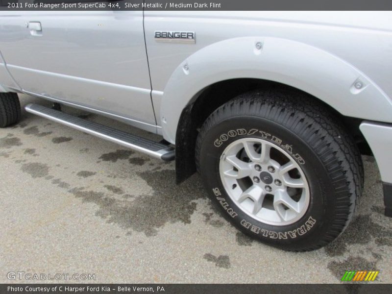 Silver Metallic / Medium Dark Flint 2011 Ford Ranger Sport SuperCab 4x4