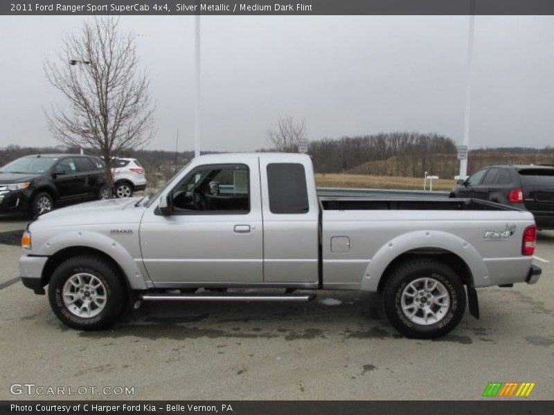 Silver Metallic / Medium Dark Flint 2011 Ford Ranger Sport SuperCab 4x4