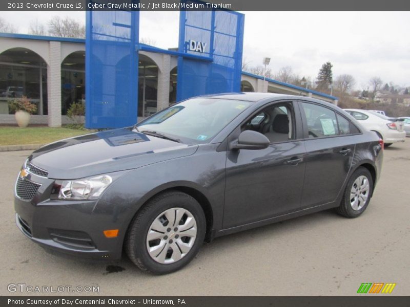 Cyber Gray Metallic / Jet Black/Medium Titanium 2013 Chevrolet Cruze LS