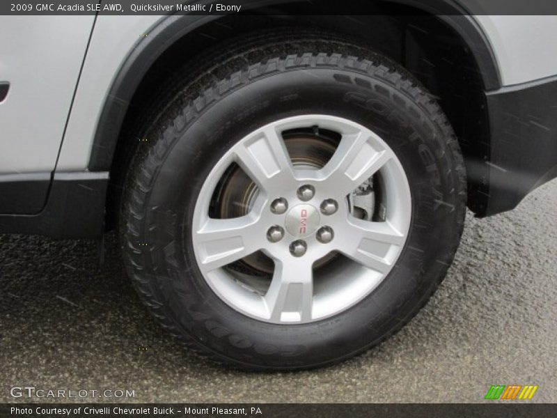 Quicksilver Metallic / Ebony 2009 GMC Acadia SLE AWD