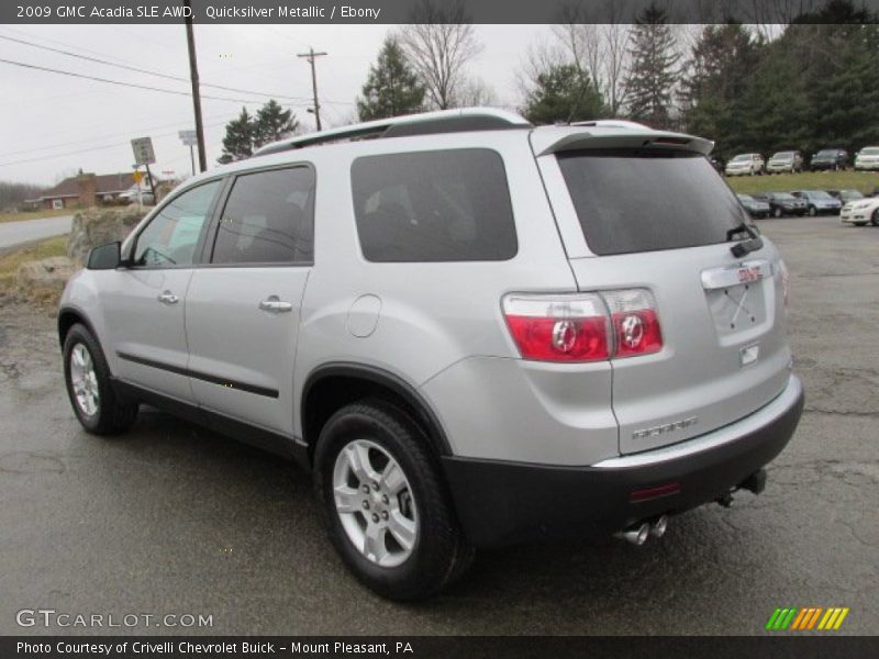 Quicksilver Metallic / Ebony 2009 GMC Acadia SLE AWD