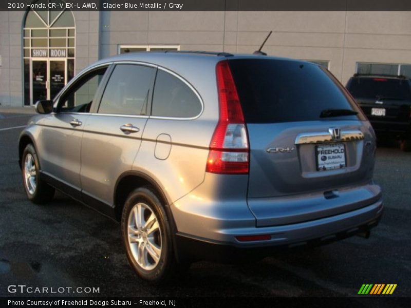 Glacier Blue Metallic / Gray 2010 Honda CR-V EX-L AWD