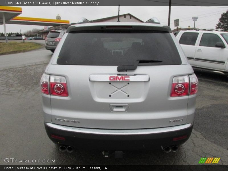 Quicksilver Metallic / Ebony 2009 GMC Acadia SLE AWD
