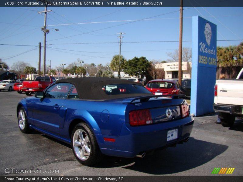 Vista Blue Metallic / Black/Dove 2009 Ford Mustang GT/CS California Special Convertible