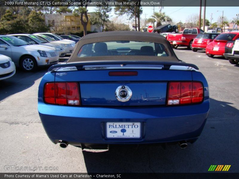 Vista Blue Metallic / Black/Dove 2009 Ford Mustang GT/CS California Special Convertible