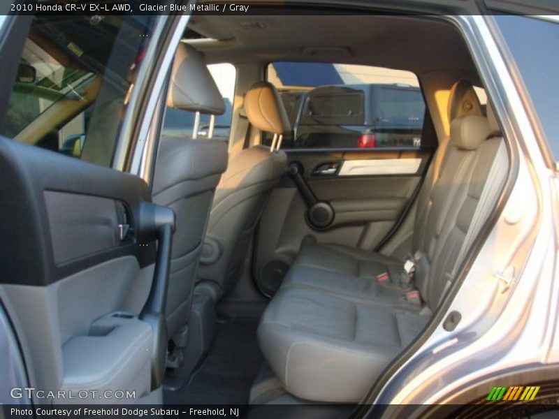 Glacier Blue Metallic / Gray 2010 Honda CR-V EX-L AWD