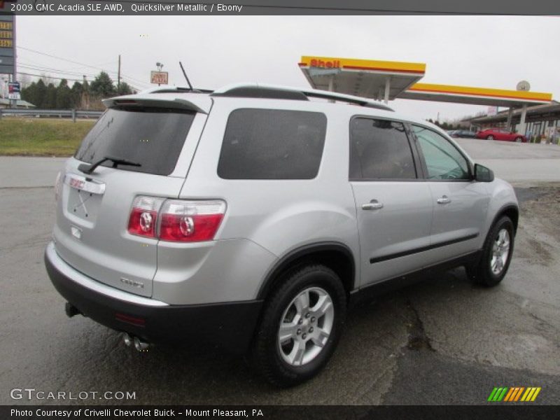 Quicksilver Metallic / Ebony 2009 GMC Acadia SLE AWD