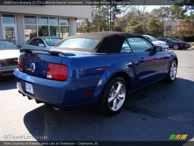 Vista Blue Metallic / Black/Dove 2009 Ford Mustang GT/CS California Special Convertible