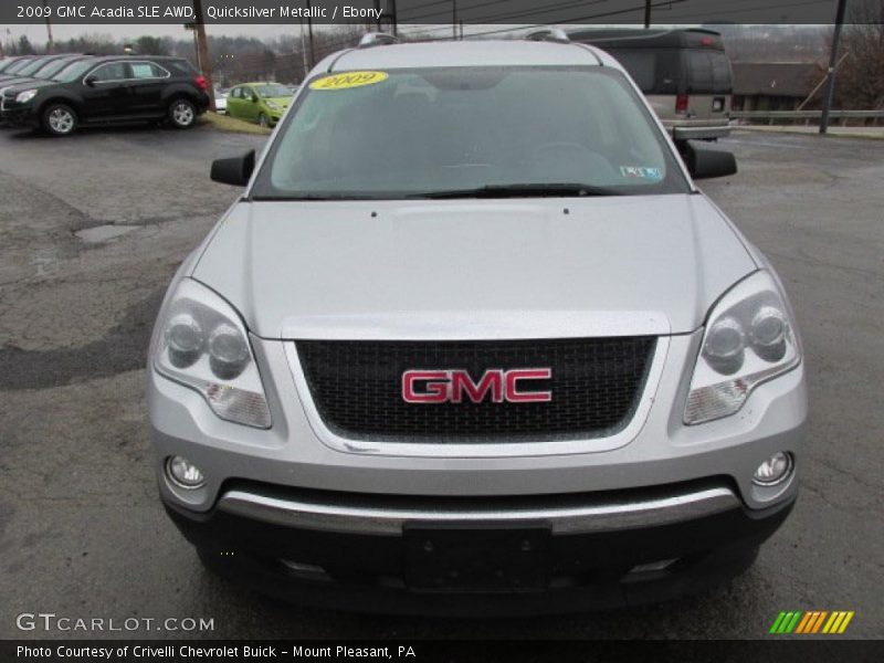 Quicksilver Metallic / Ebony 2009 GMC Acadia SLE AWD
