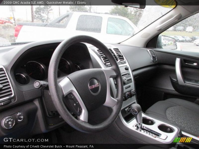 Dashboard of 2009 Acadia SLE AWD