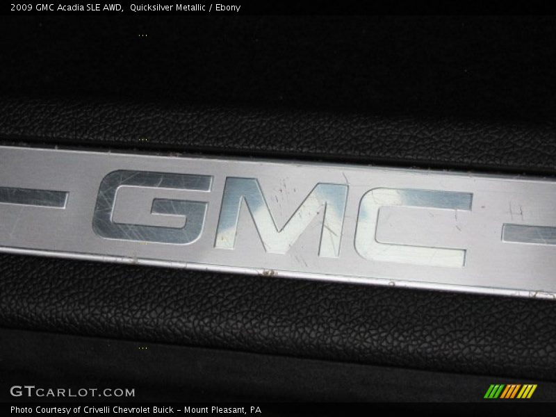 Quicksilver Metallic / Ebony 2009 GMC Acadia SLE AWD
