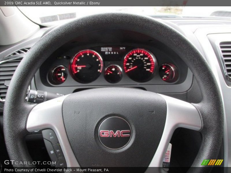 Quicksilver Metallic / Ebony 2009 GMC Acadia SLE AWD