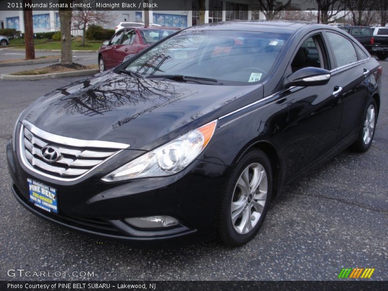 Midnight Black / Black 2011 Hyundai Sonata Limited