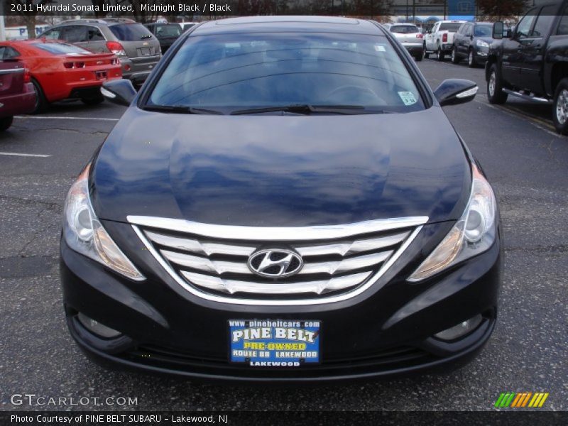 Midnight Black / Black 2011 Hyundai Sonata Limited