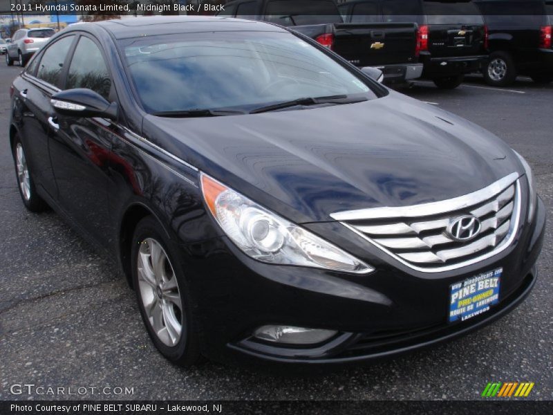 Midnight Black / Black 2011 Hyundai Sonata Limited