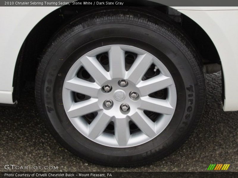 Stone White / Dark Slate Gray 2010 Chrysler Sebring Touring Sedan