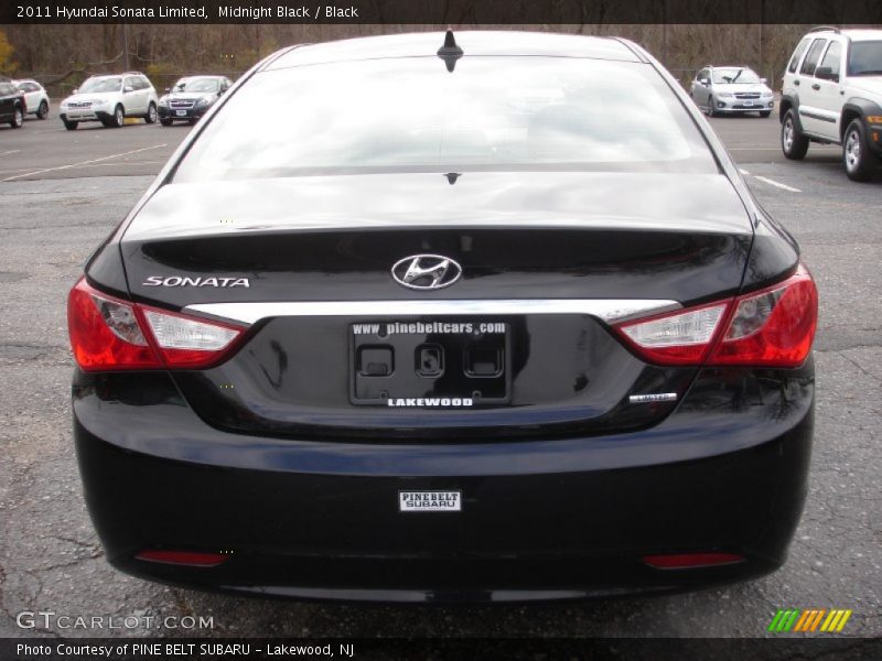 Midnight Black / Black 2011 Hyundai Sonata Limited