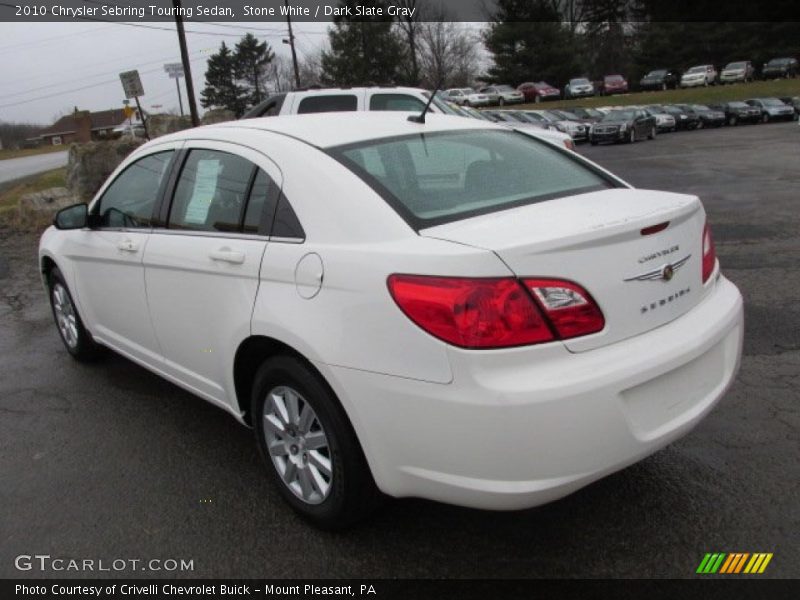 Stone White / Dark Slate Gray 2010 Chrysler Sebring Touring Sedan