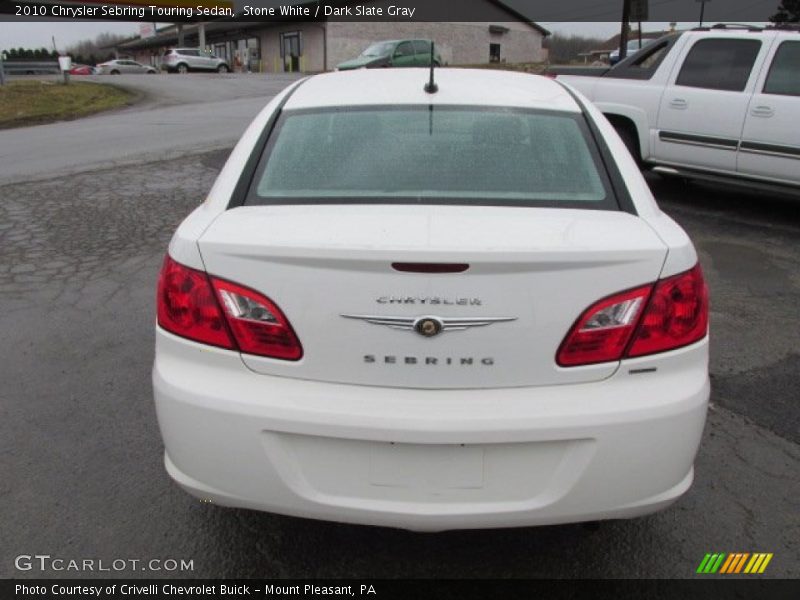 Stone White / Dark Slate Gray 2010 Chrysler Sebring Touring Sedan